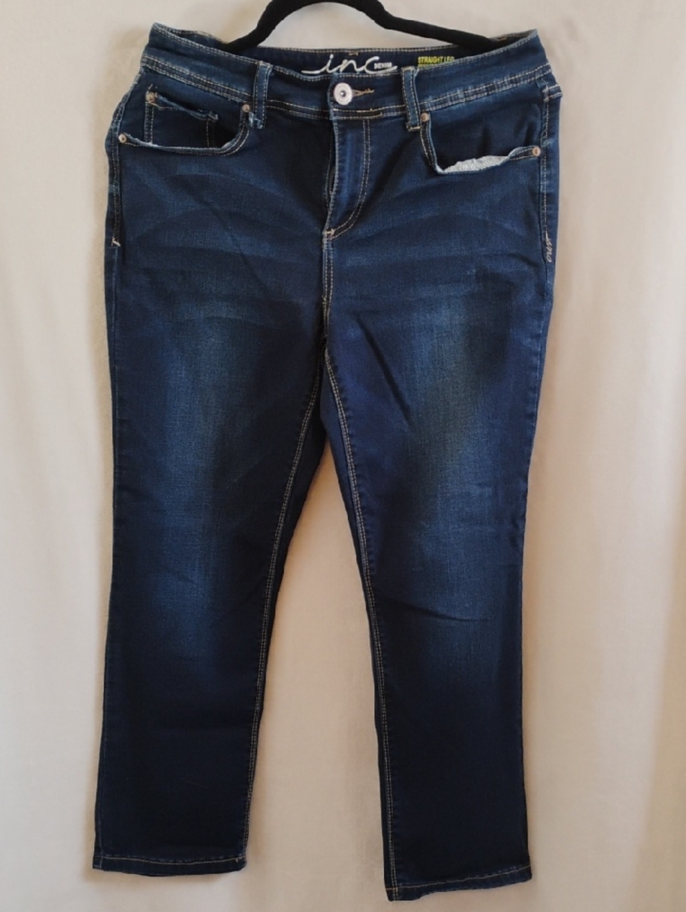 INC International Concepts Women’s Dark Blue Stretch Jeans Size 8